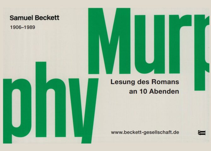 Becket Murphy, Lesung des Romans an 10 Abenden